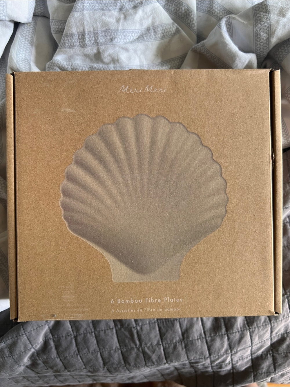 Jilly Box- Meri Meri Natural Brown Shell Plates